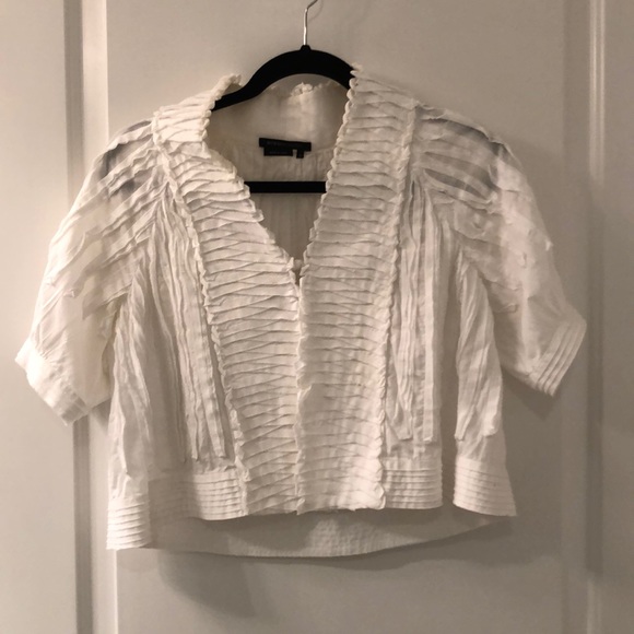 BCBG Crop White jacket - Picture 1 of 6